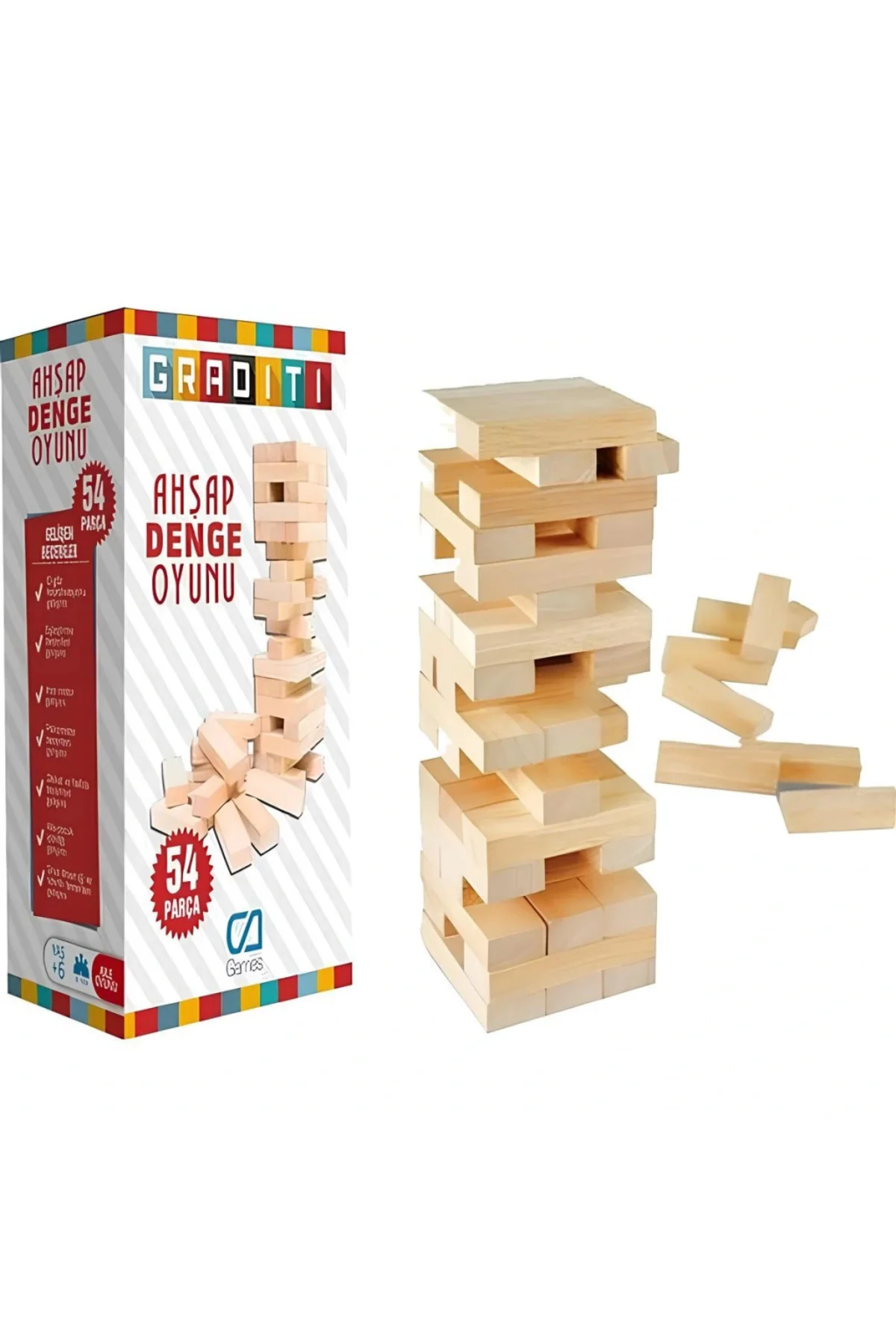 Ahşap Denge Oyunu Küçük Boy