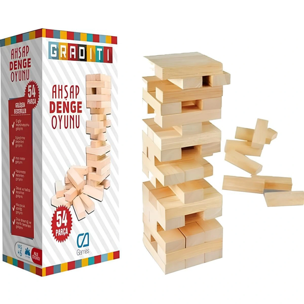Ahşap Denge Oyunu Küçük Boy