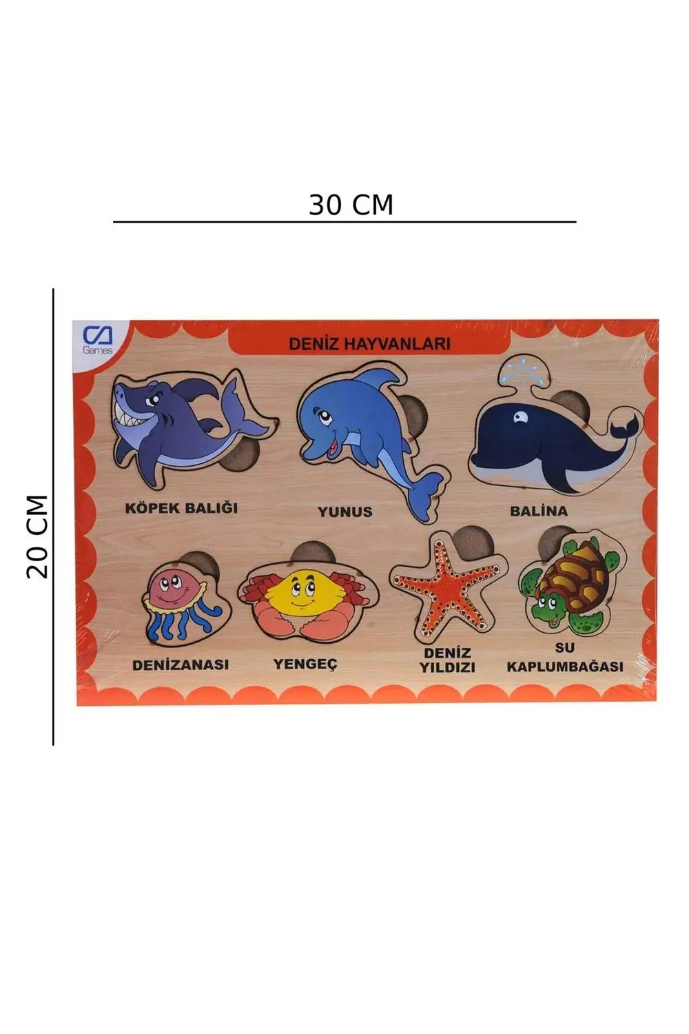 Ahşap Deniz Hayvanları Bul-Tak