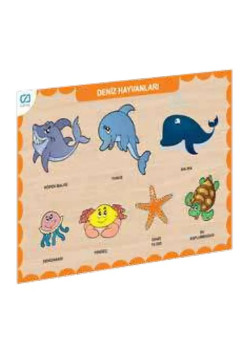 Ahşap Deniz Hayvanları Eğitici Set