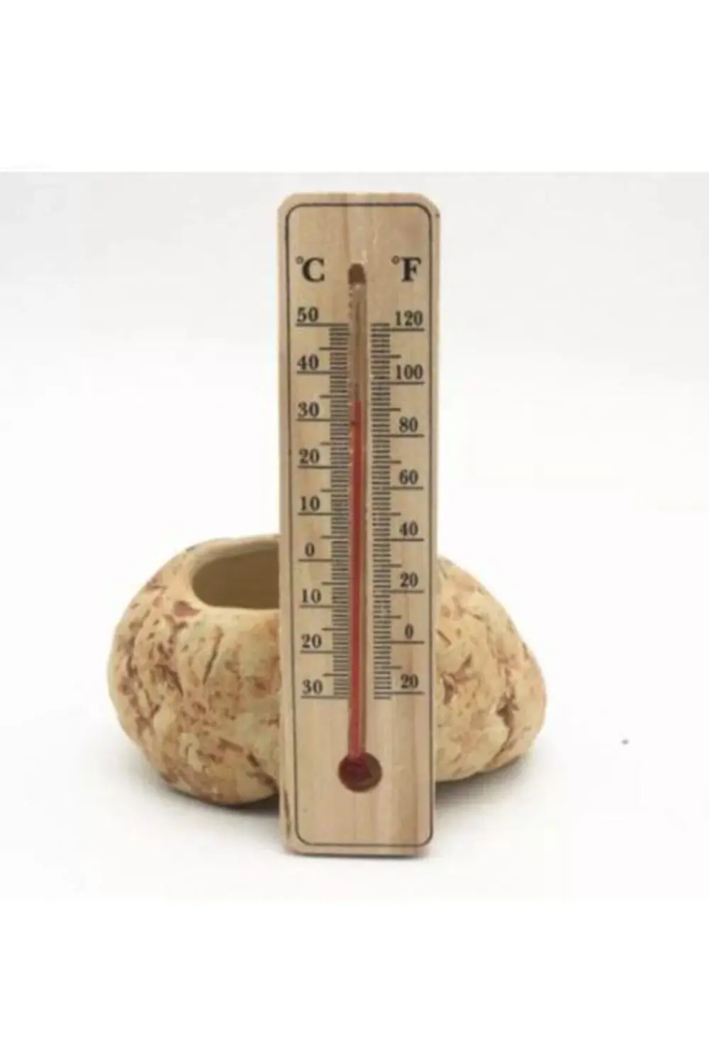 Ahşap Derece Termometre Duvar Tipi Dayanıklı Termometre