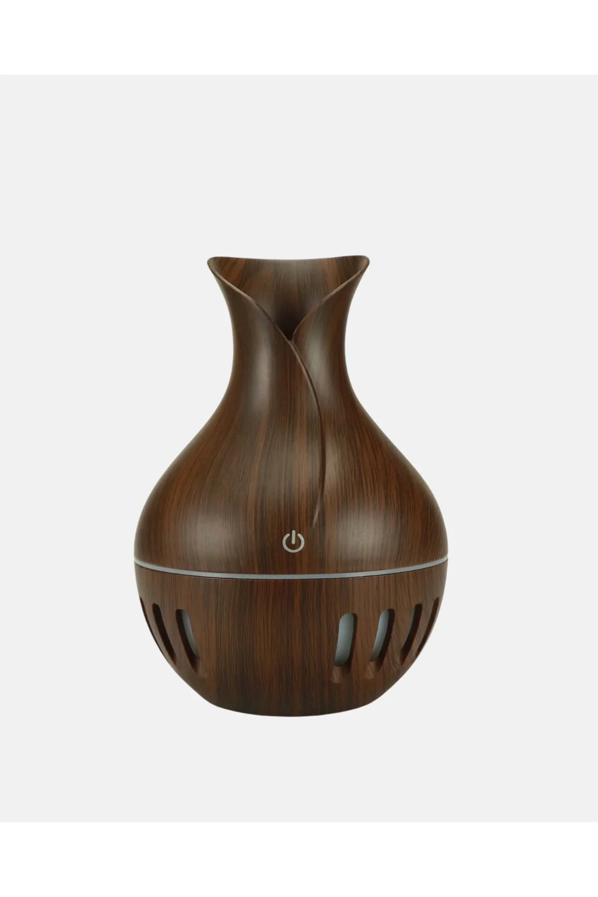 Ahşap Desenli Aromaterapi Difüzör 130 ml Ultrasonik ve 7 Renk LED