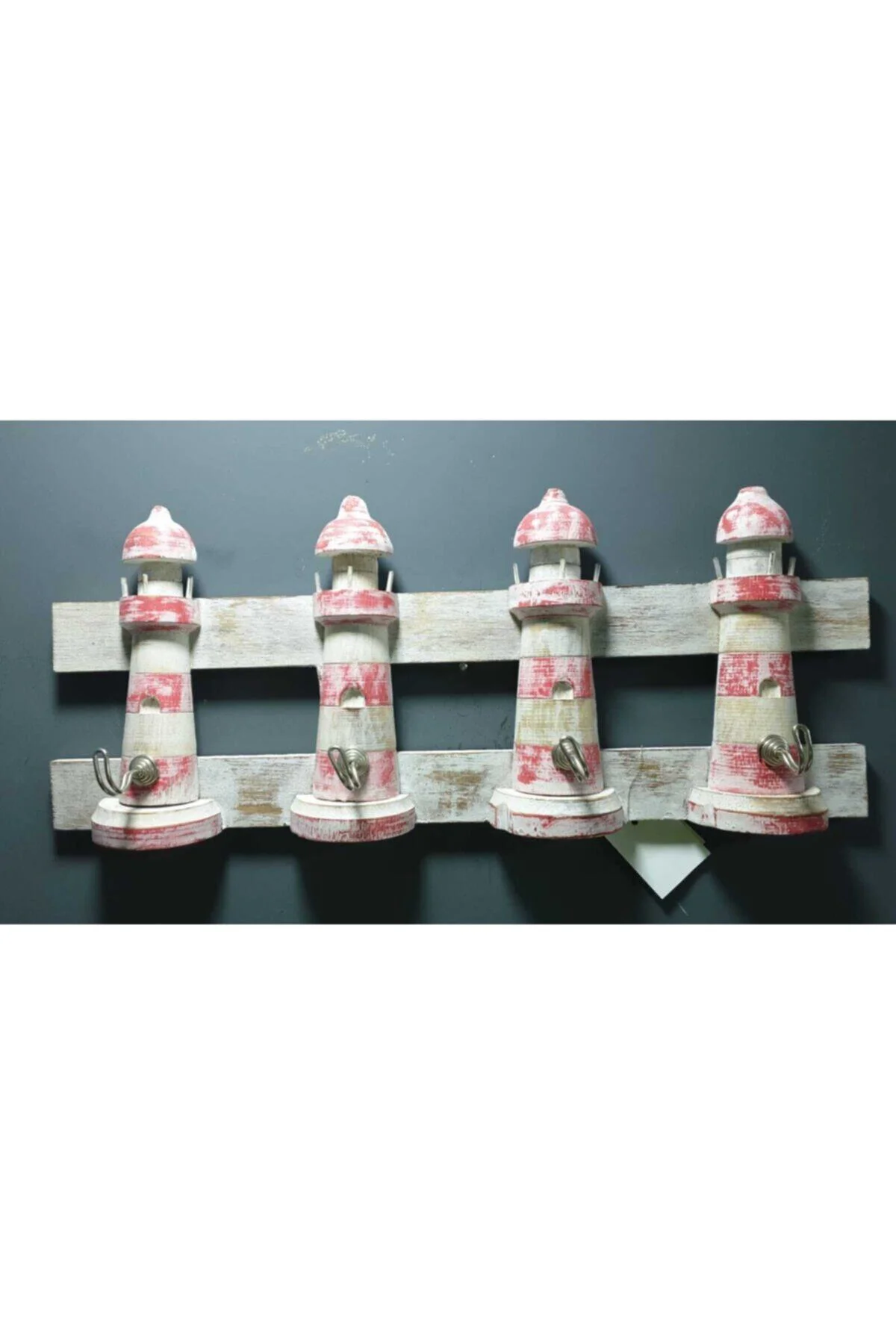 Ahşap Doğal Maleze Kız Kulesi Askılık 49x20cm