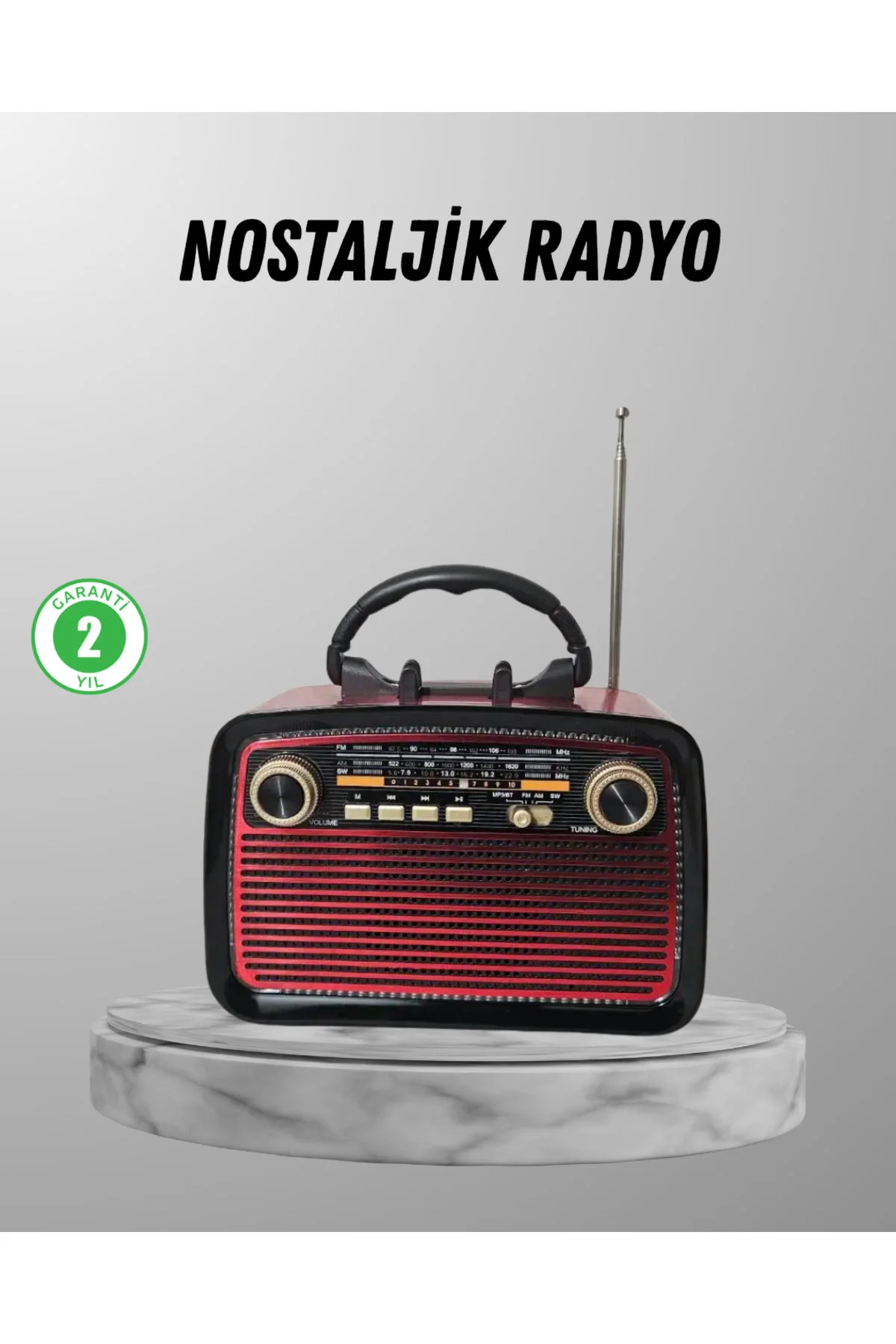 Ahşap Dokulu Bluetooth Müzik Kutusu – Vintage LED Tasarımıyla Mod