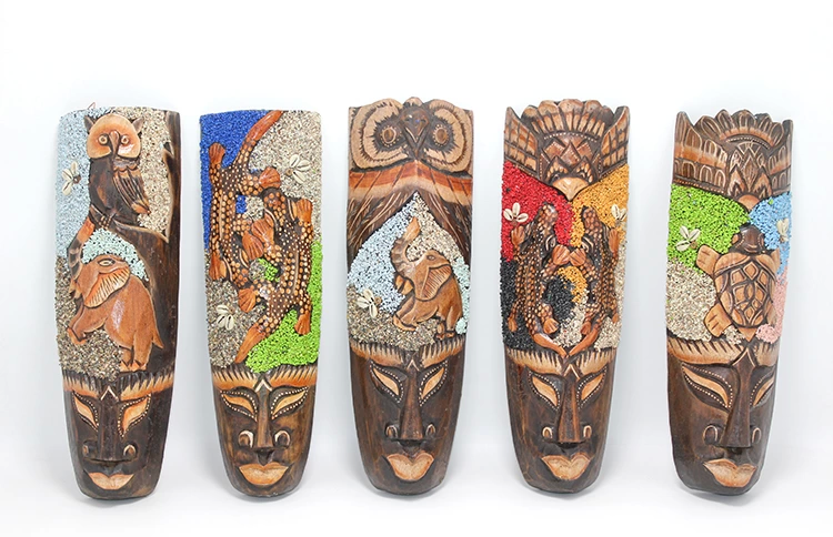 Ahşap Dua Asmalı Kumlu Mask 30 Cm 3galıleo-8