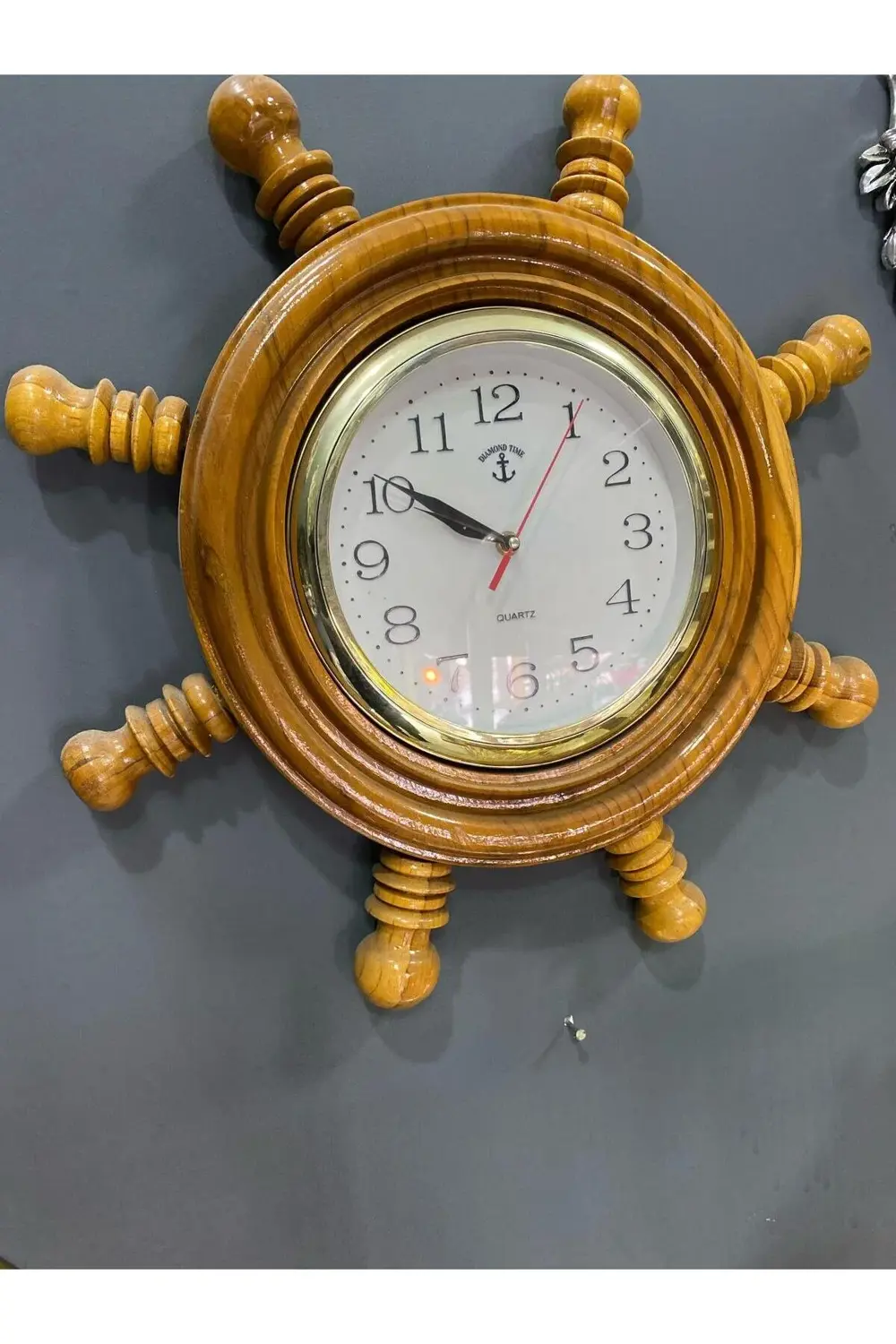 Ahşap Dümen Duvar Saati