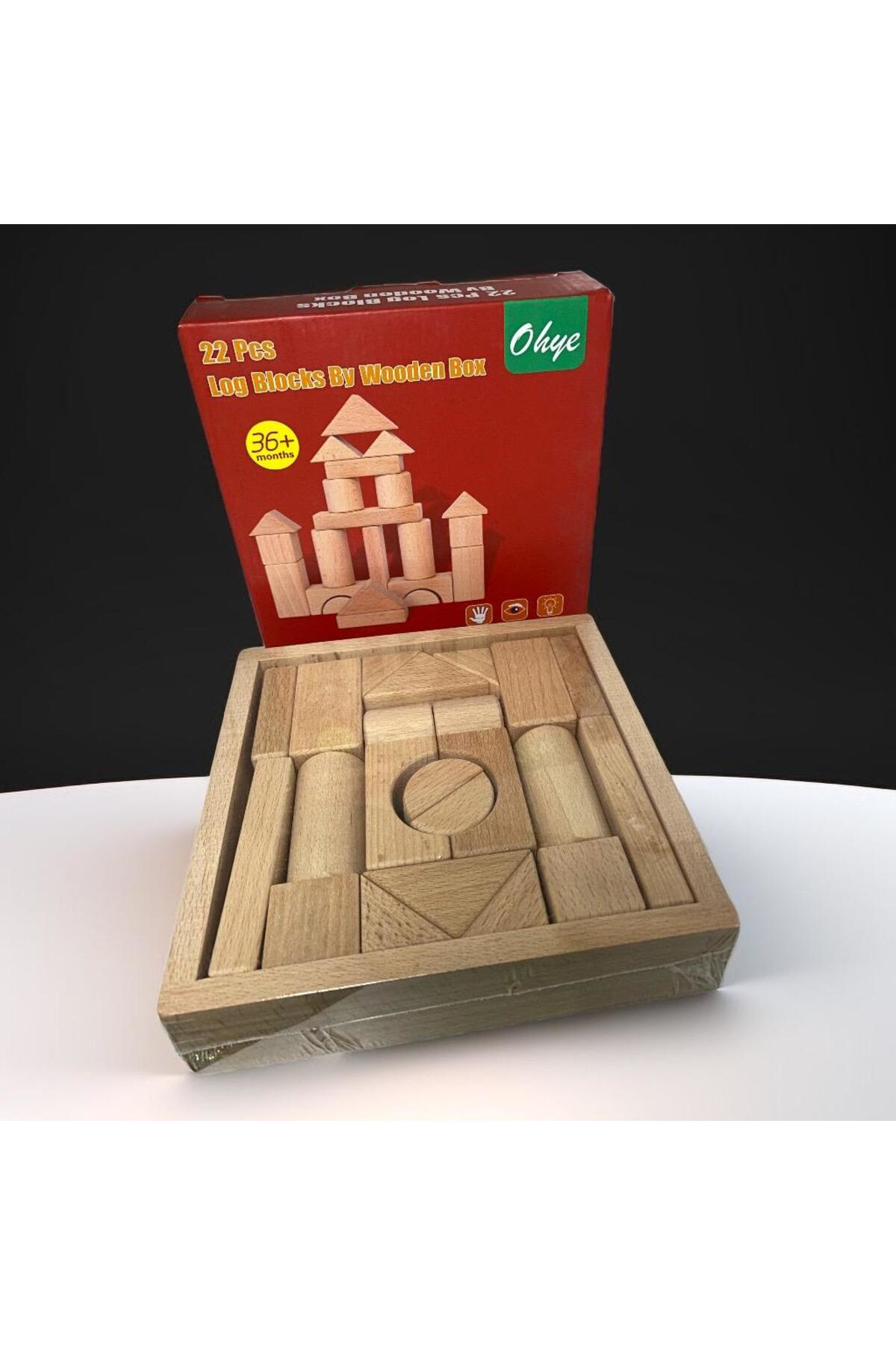 Ahşap Eğitici Öğretici Blok  Tangram 22 Pes