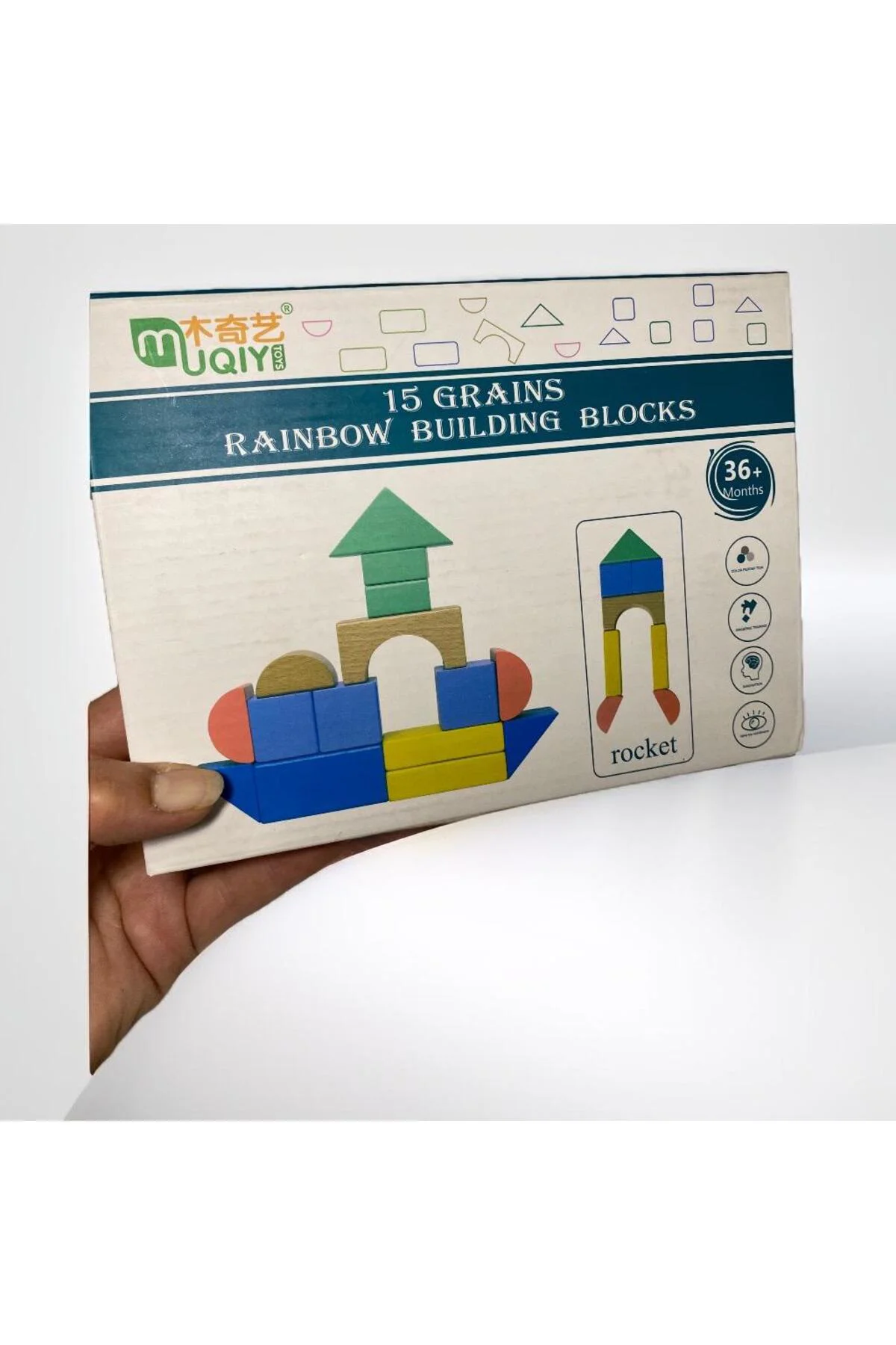 Ahşap Eğitici Öğretici Renkli Bloklar Tangram Ahşap Eğitici Öğretici Renkli Bloklar Tangram