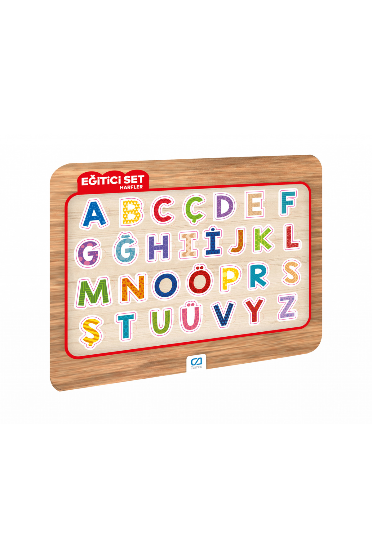 Oyuncak Store Ahşap Frame Puzzle Eğitici Set Harfler Hayvanlar Sayılar Taşıtlar