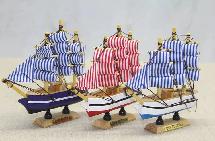 Ahşap Gemi Alk3450 - El Yapımı Ahşap Dekoratif Gemi Modeli (15x14 Cm)