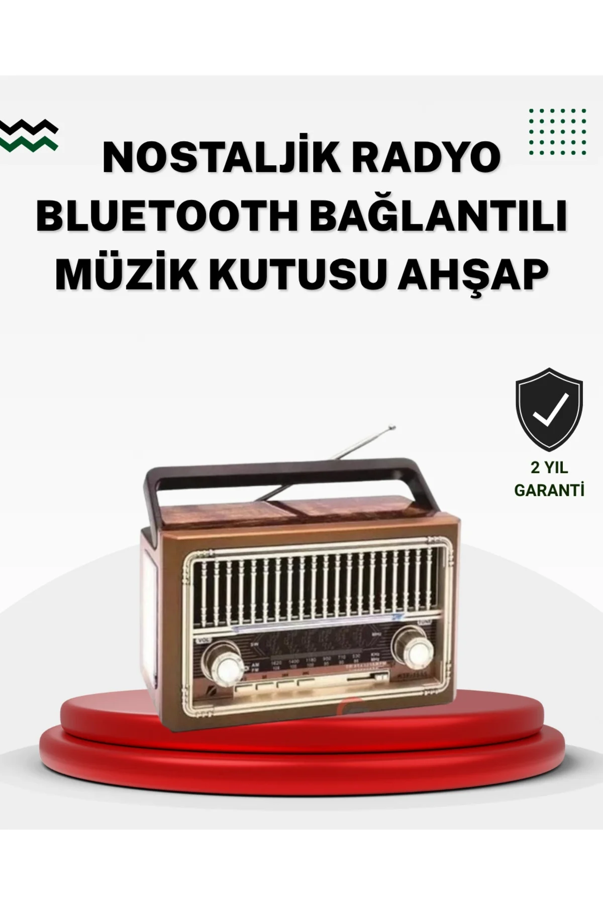 Ahşap Görünümlü Masaüstü Bluetooth Cihaz