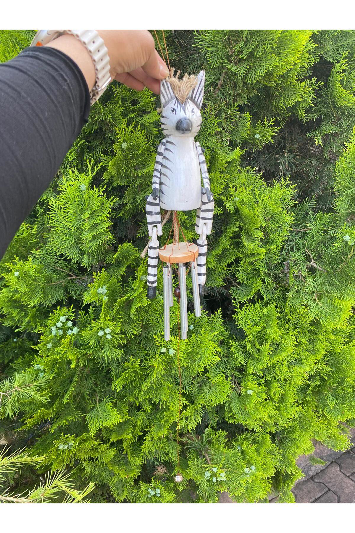 Elif Aksesuar Ahşap Hayvan Figürlü Çan No:2