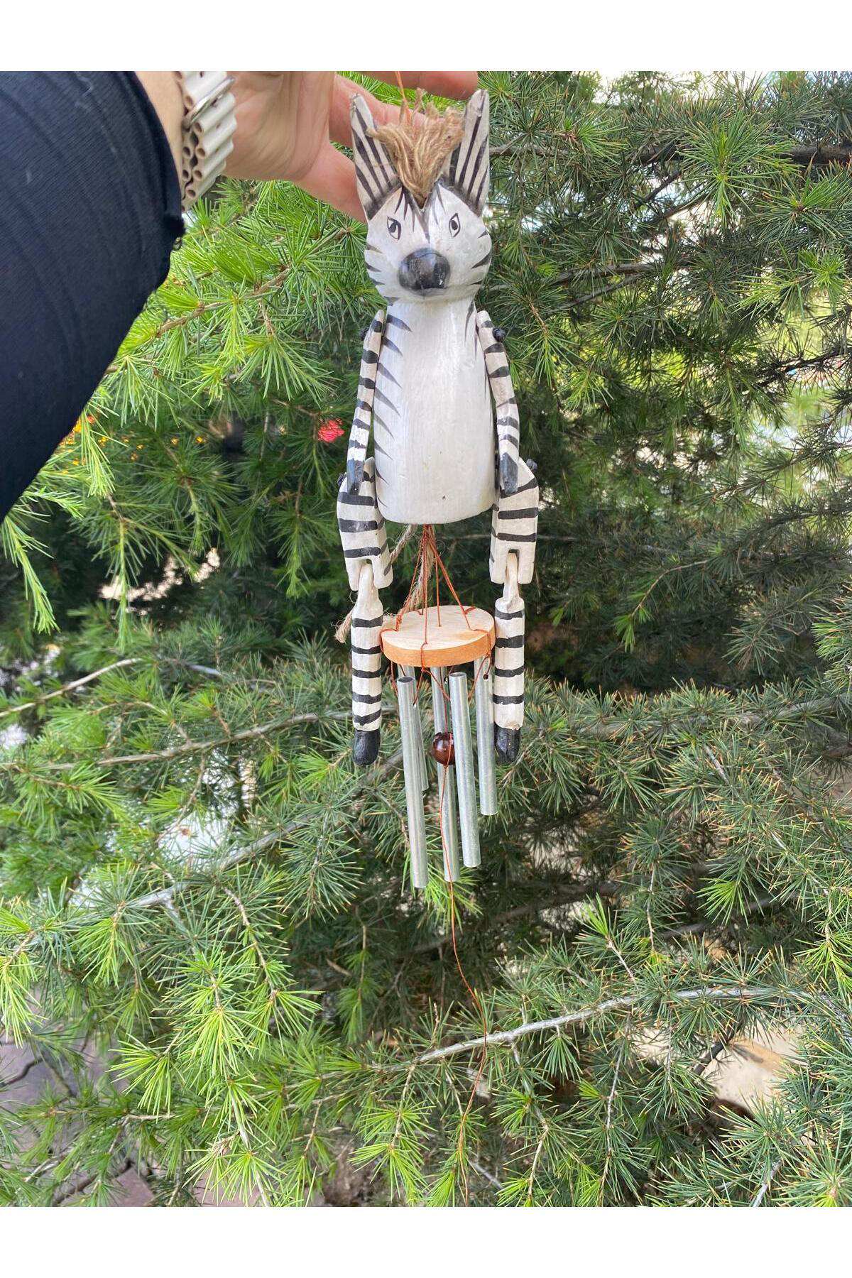 Elif Aksesuar Ahşap Hayvan Figürlü Çan No:2