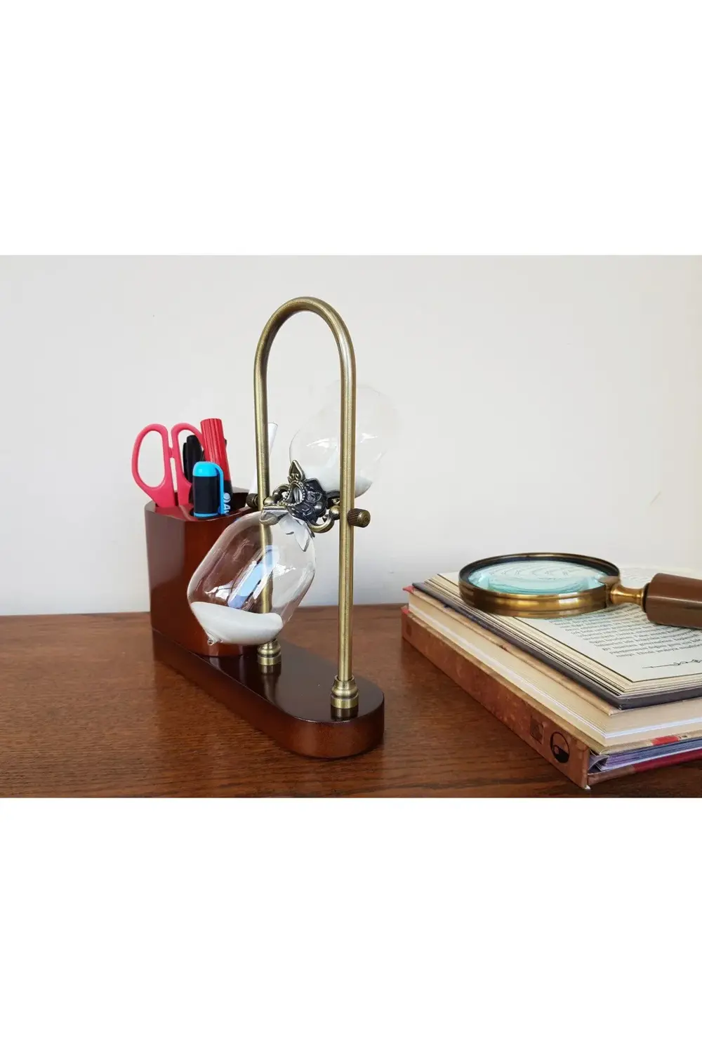 Ahşap Kalemlikli Kum Saati (30 dakika)