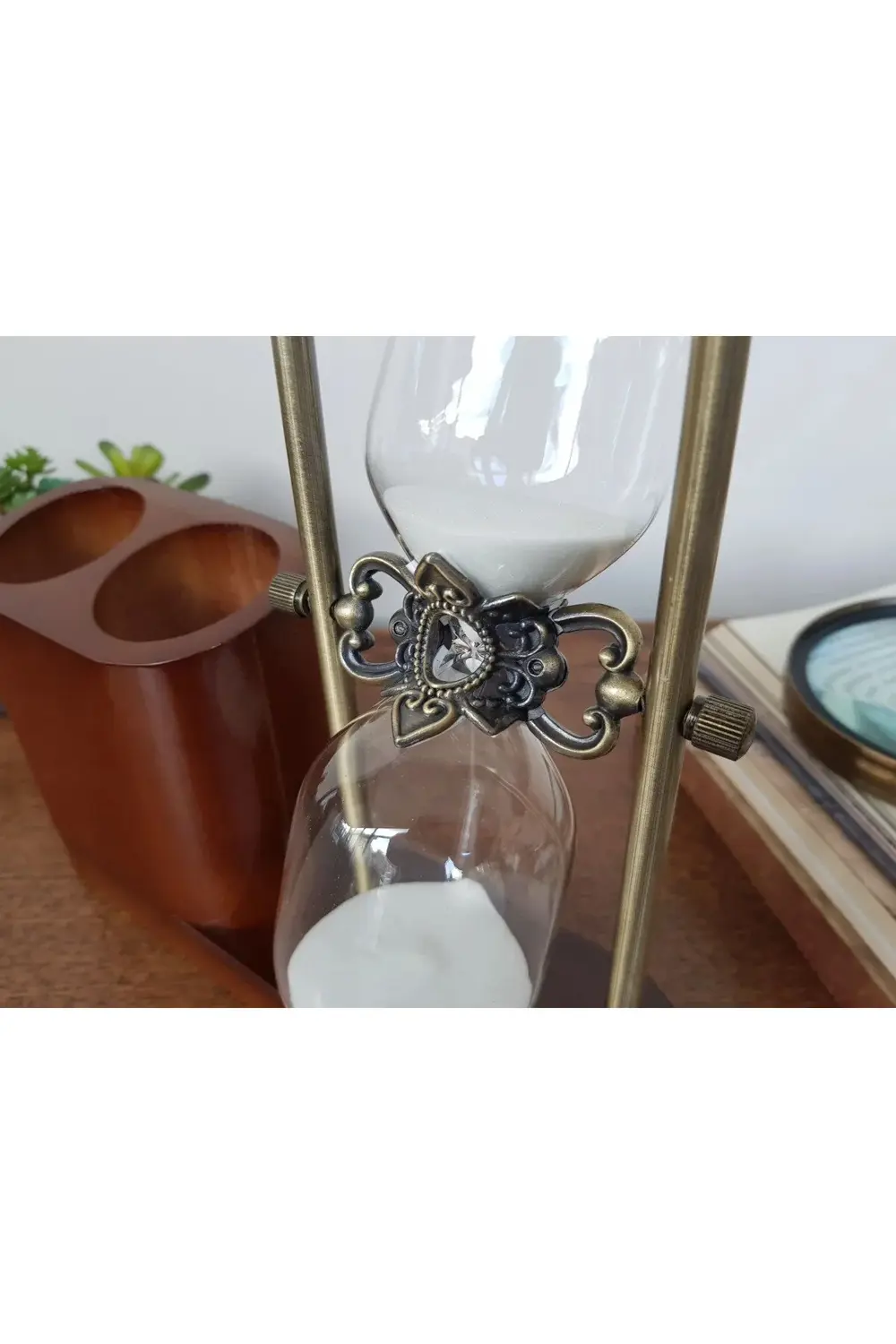 Ahşap Kalemlikli Kum Saati (30 dakika)