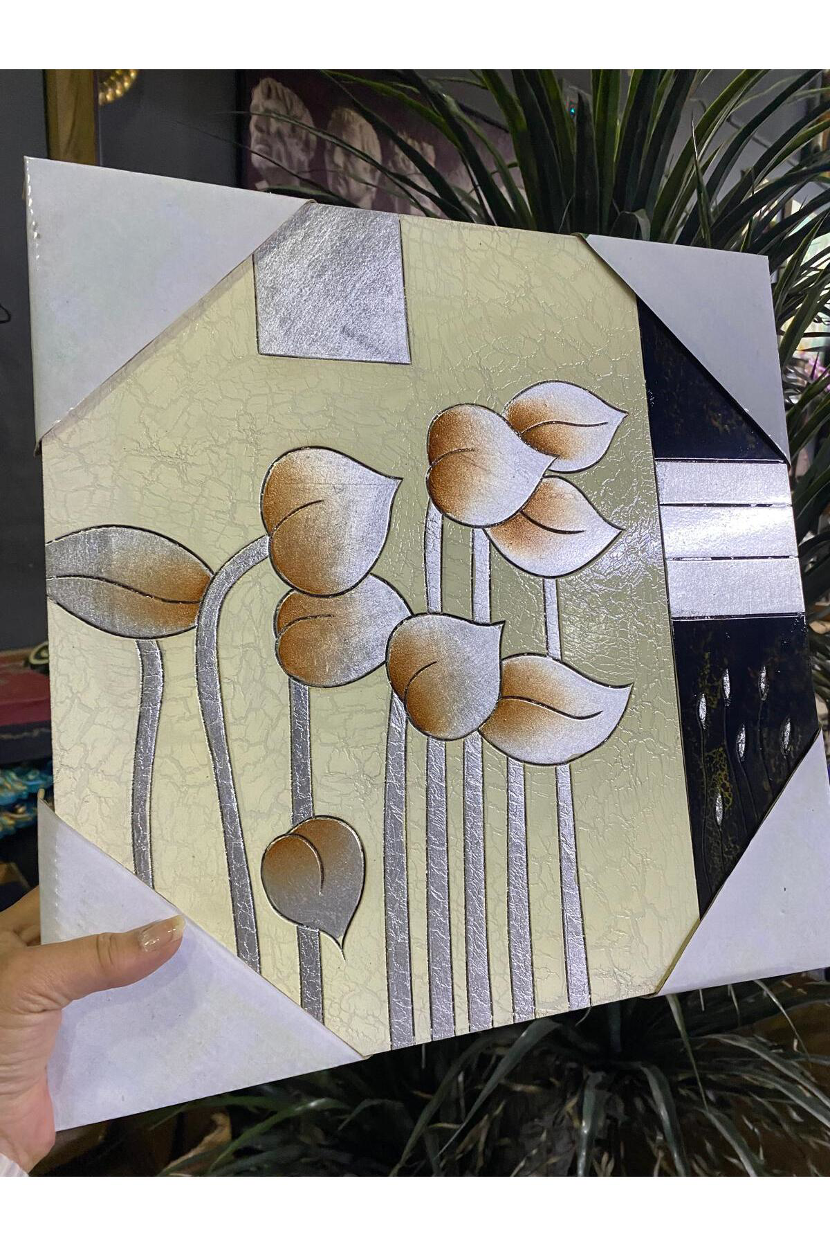 Elif Aksesuar Ahşap Kare Dekoratif Tablo 3