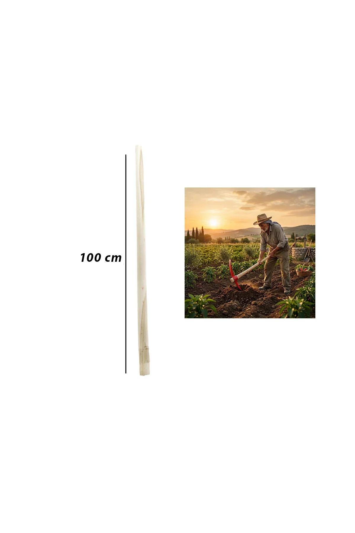 Ahşap Kazma Sapı 100 cm