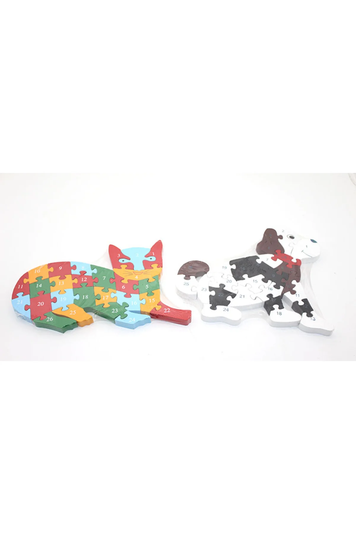 Ahşap Kedi - Köpek Yapboz