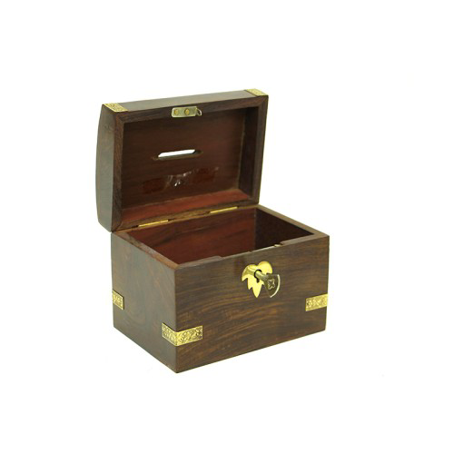 Woody Sofia Ahşap Kilitli Kumbara