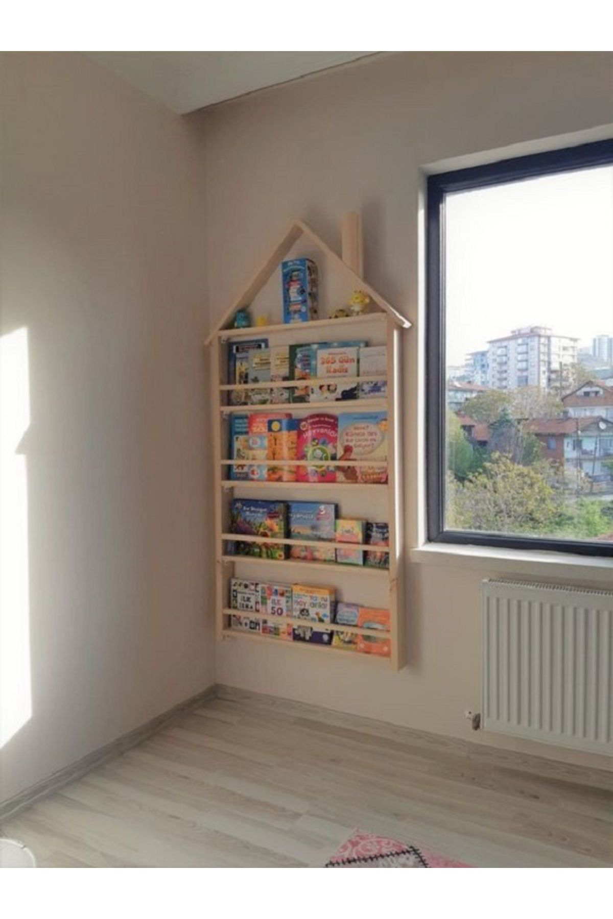 Worldofwood Ahşap Kitaplik