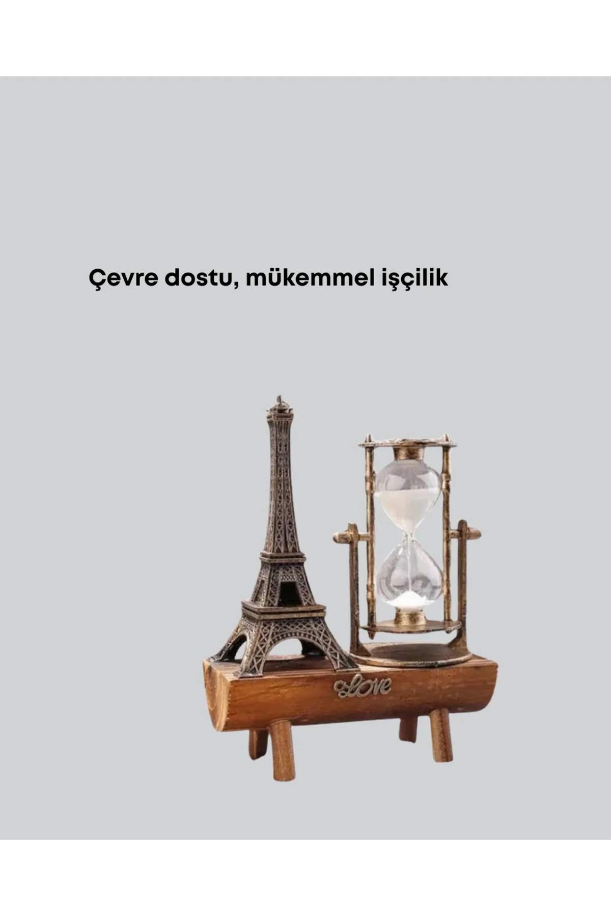 Ahşap Kum Saati – Vintage Tasarımlı Masa Dekoru - Görsel 5