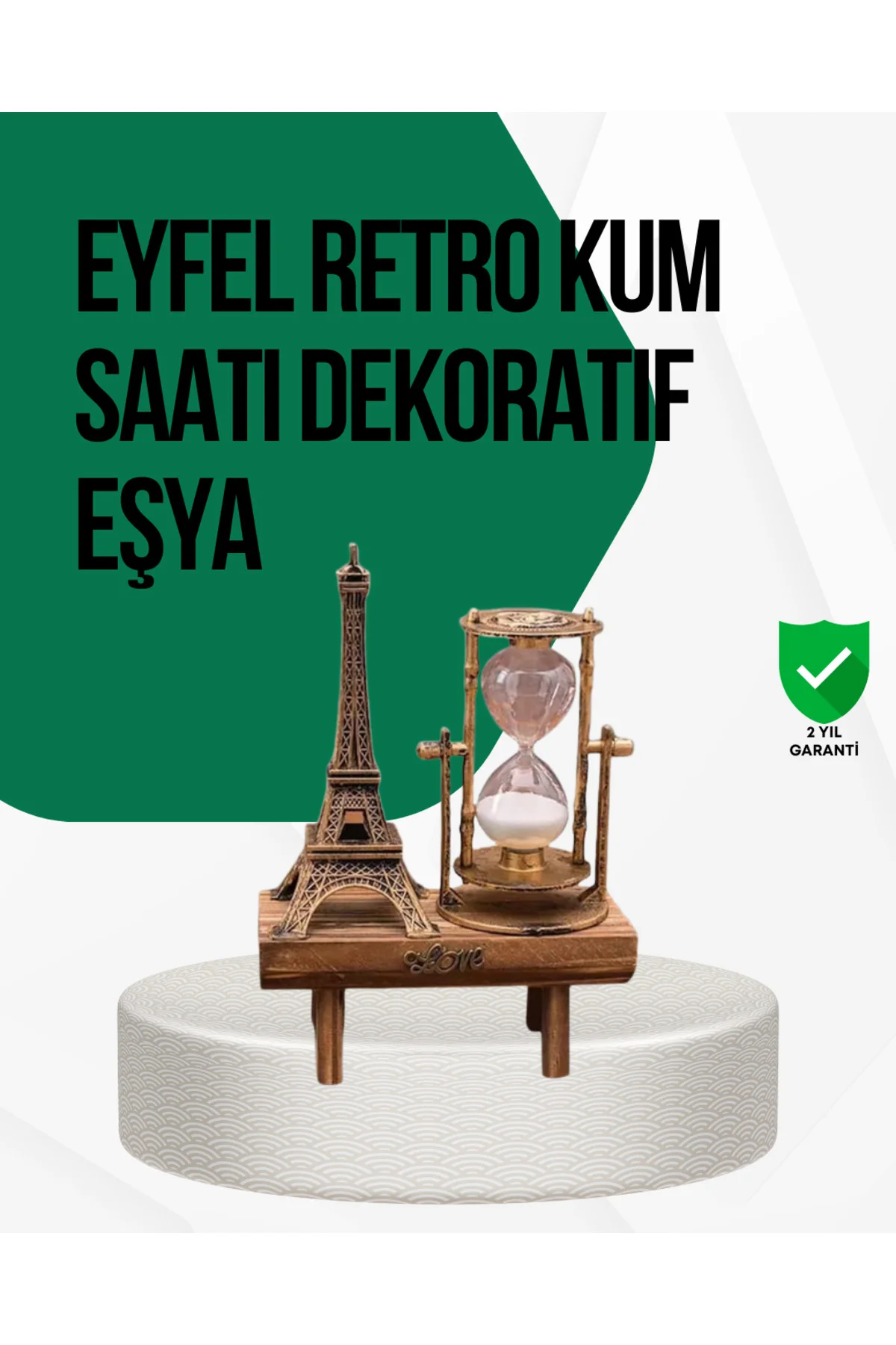 Ahşap Kum Saati – Vintage Tasarımlı Masa Dekoru