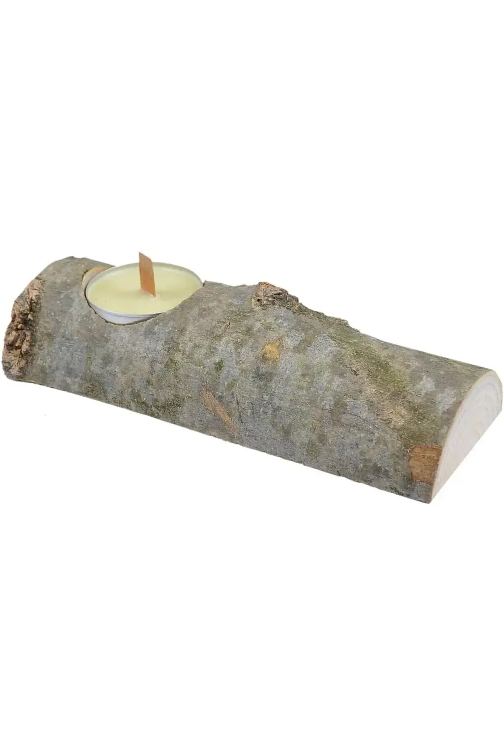 Ahşap Kütük Mumluk Boyu 15 cm 1200752