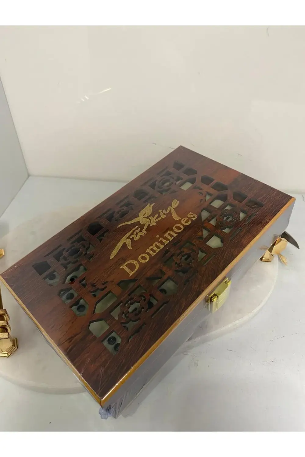 Ahşap Kutulu Domino Oyunu