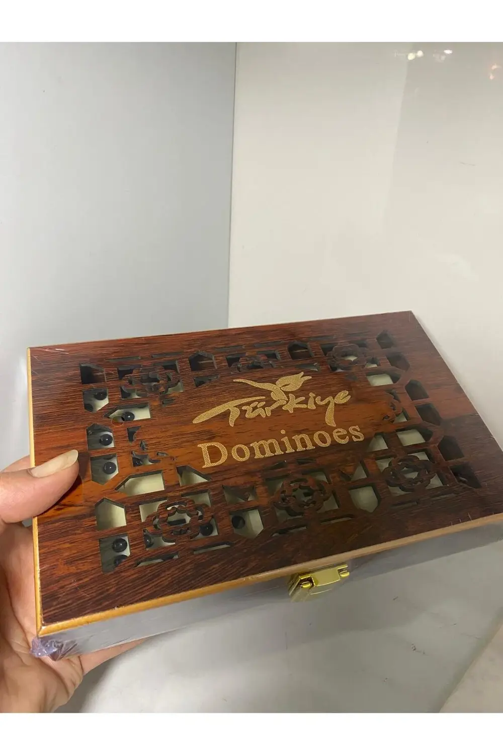 Ahşap Kutulu Domino Oyunu