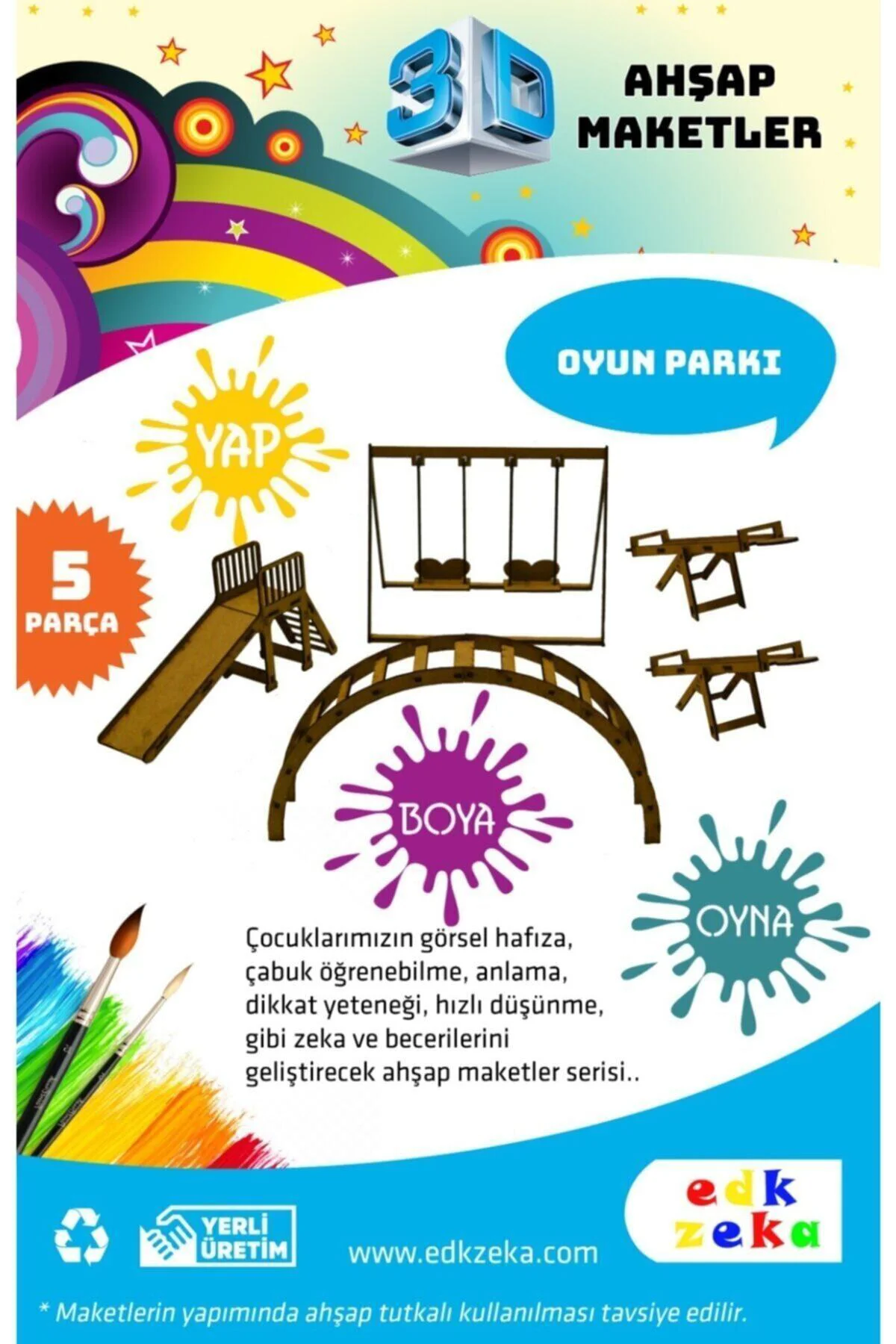 Ahşap Maket Park ve Boya,Fırça