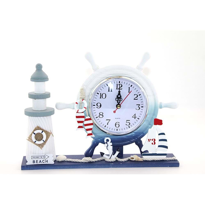 İhtiyaçavm Ahşap Marin Deniz Feneri Dümenli Saat