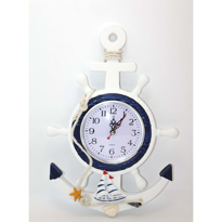 İhtiyaçavm Ahşap Marin Duvara Asmalı Dümenli Saat