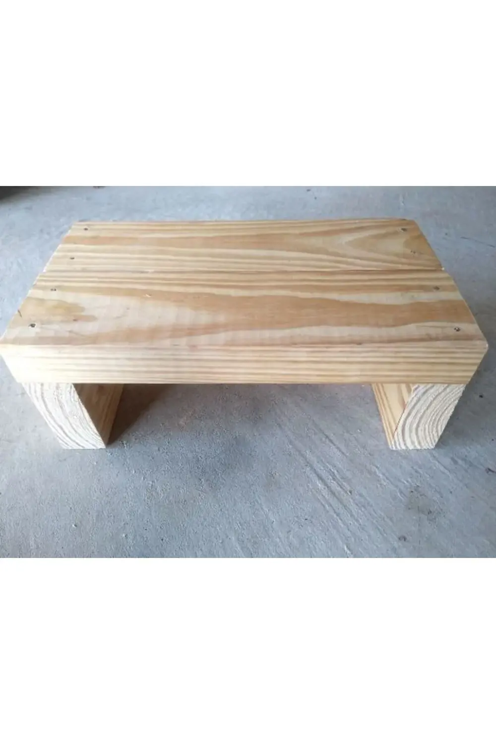 Ahşap Masif Eskitme Tek Katlı Basamak