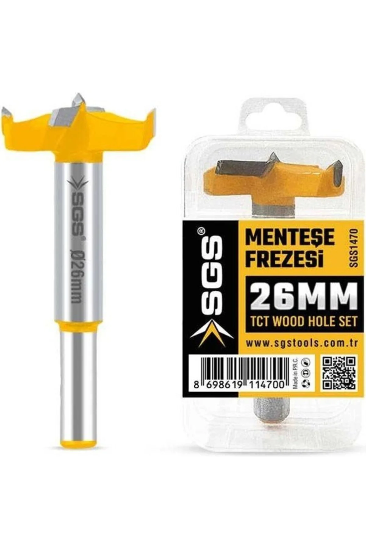 Ahşap Menteşe Frezesi 26 mm SGS1470 Ahşap Menteşe Frezesi 26 mm SGS1470 Fiyatı, Yorumları ve Özellikleri
