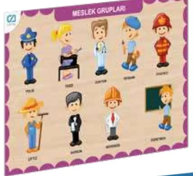 Ahşap Meslek Grupları Eğitici Set Ahşap Meslek Grupları Eğitici Set