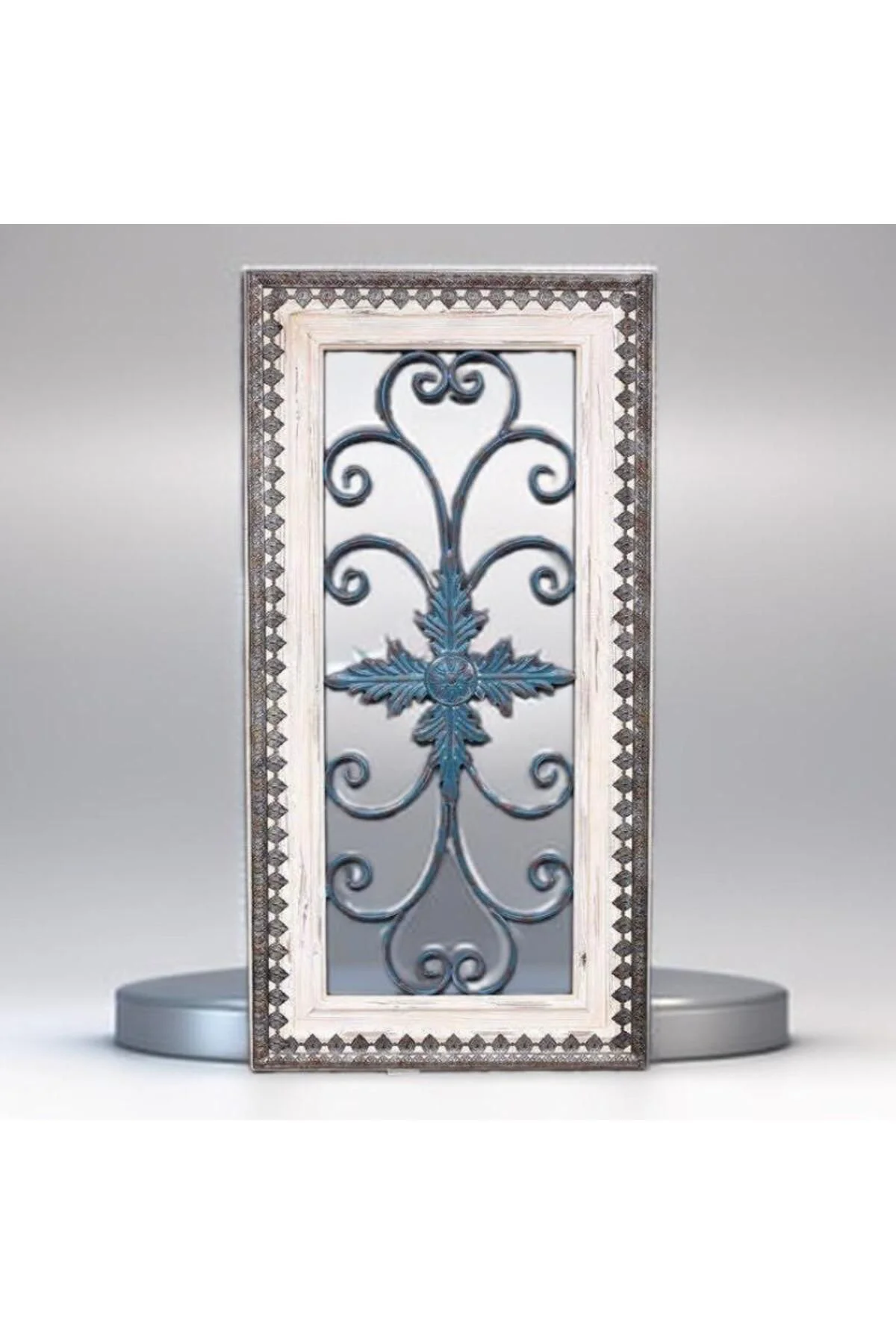 Ahşap Metal Otantik Duvar Dekoru 2 61*121.5*3.5CM