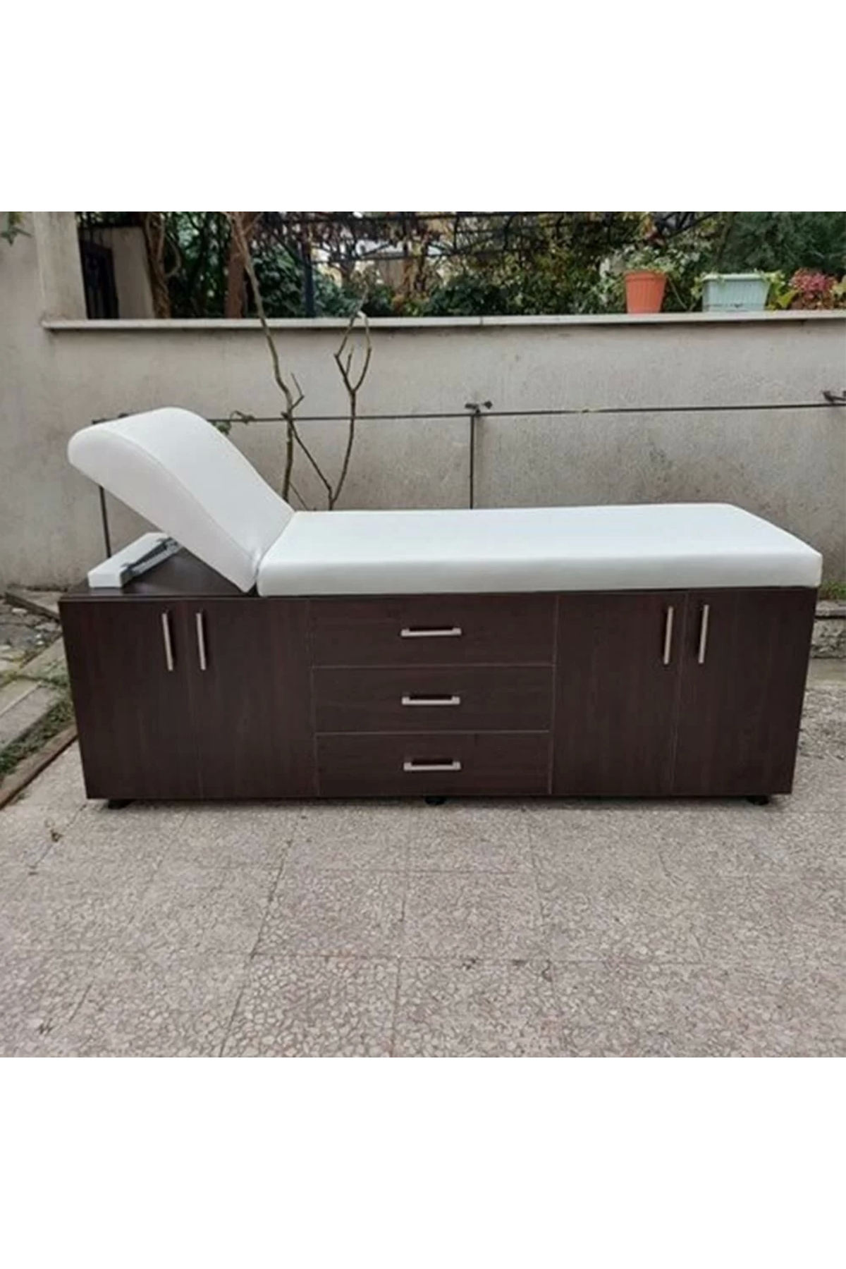 Ahşap Muayene Masası 2 Dolaplı 3 Çekmeceli