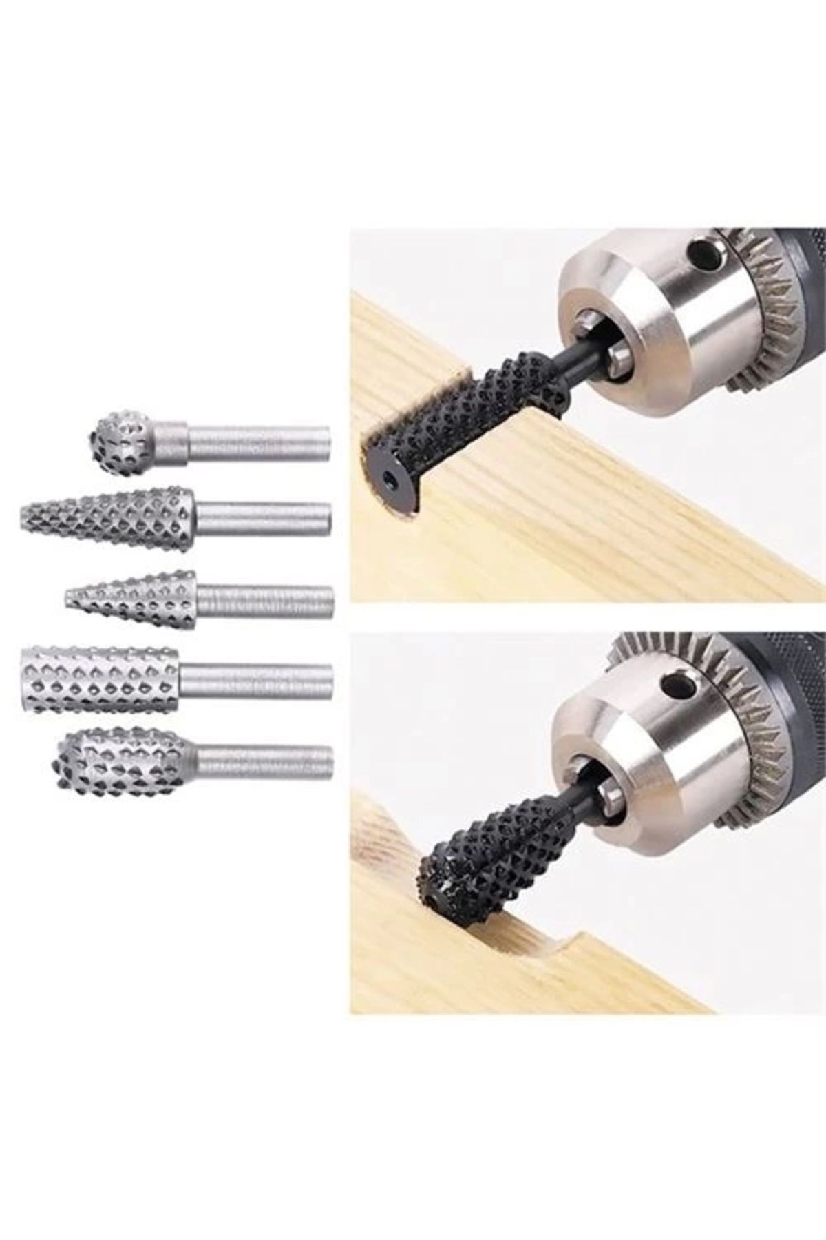 Ahşap Oyma Törpü Seti Tungsten