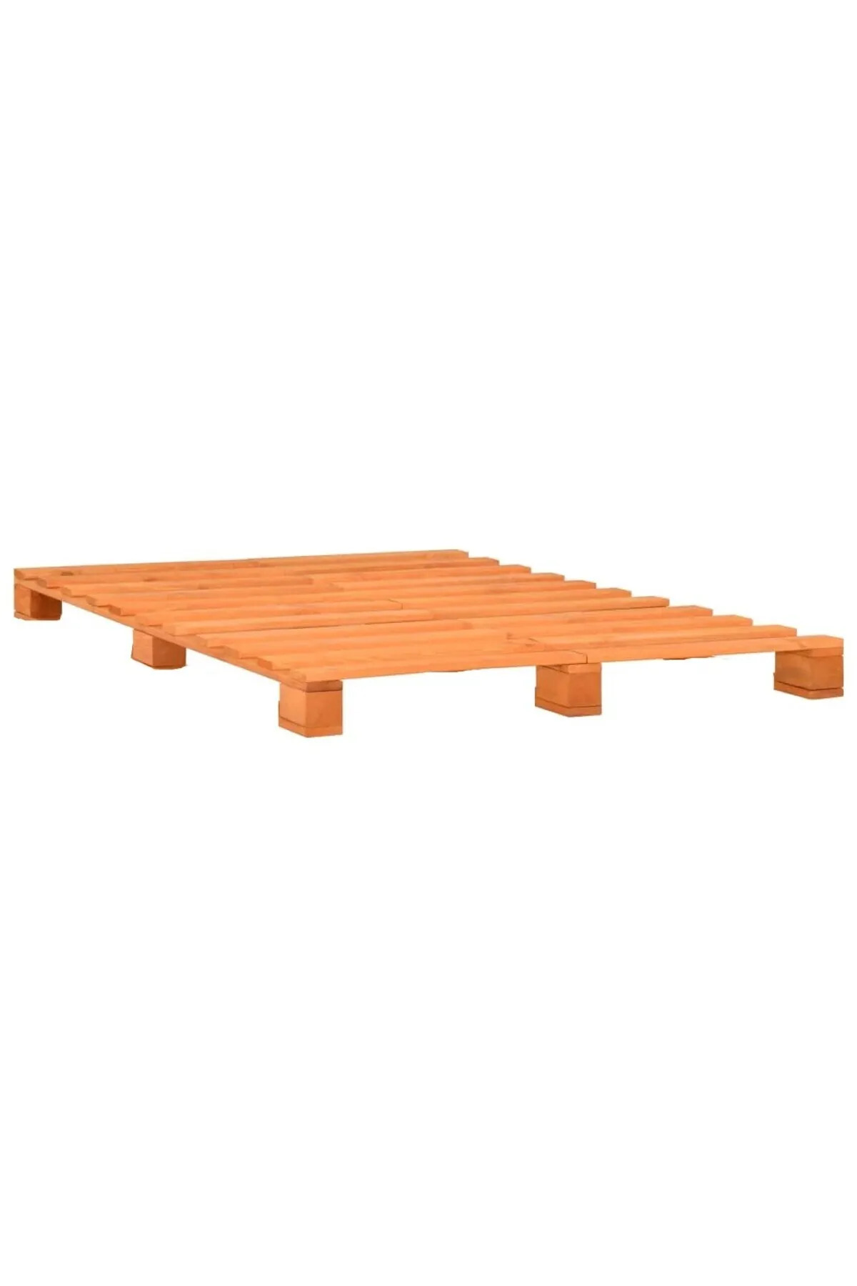 Worldofwood Ahşap Palet Yatak Bej