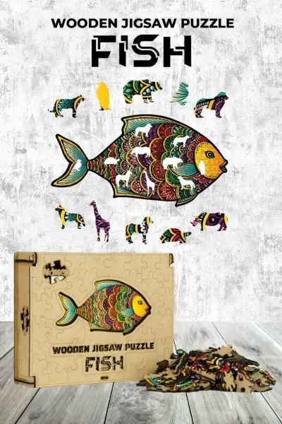 Ahşap Puzzle - Fish (182 parça) Fiyatı, Yorumları ve Özellikleri
