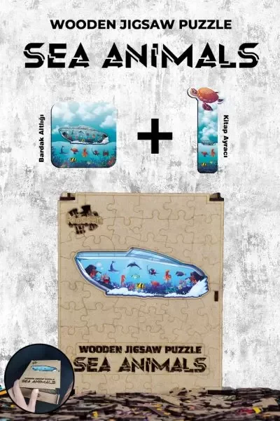 Ahşap Puzzle - Sea Animals (87 parça) Fiyatı, Yorumları ve Özellikleri