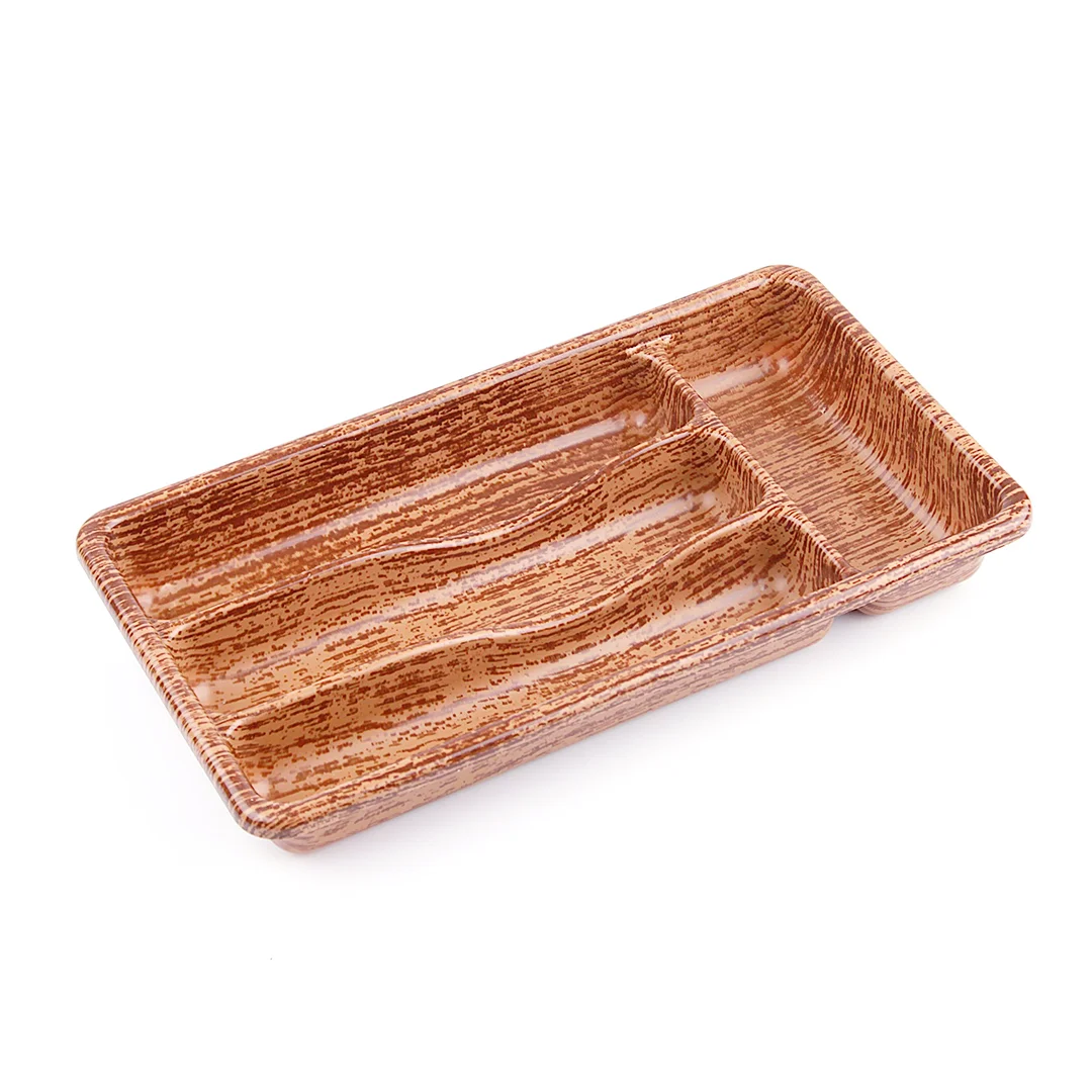 Ahşap Renk - 4 Bölmeli Çekmece İçi Kaşıklık 36X20CM Ahşap Renk - 4 Bölmeli Çekmece İçi Kaşıklık 36X20CM