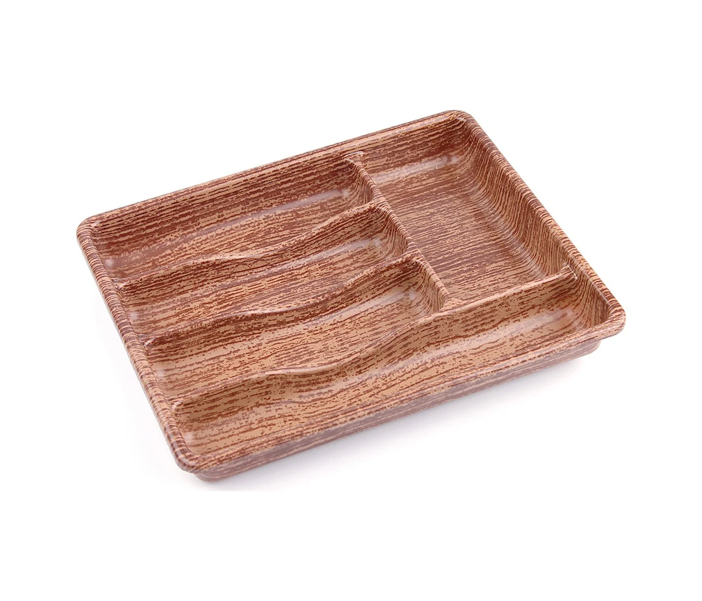 Ahşap Renk - 5 Bölmeli Çekmece İçi Kaşıklık 36x29cm 5224 Diğer
