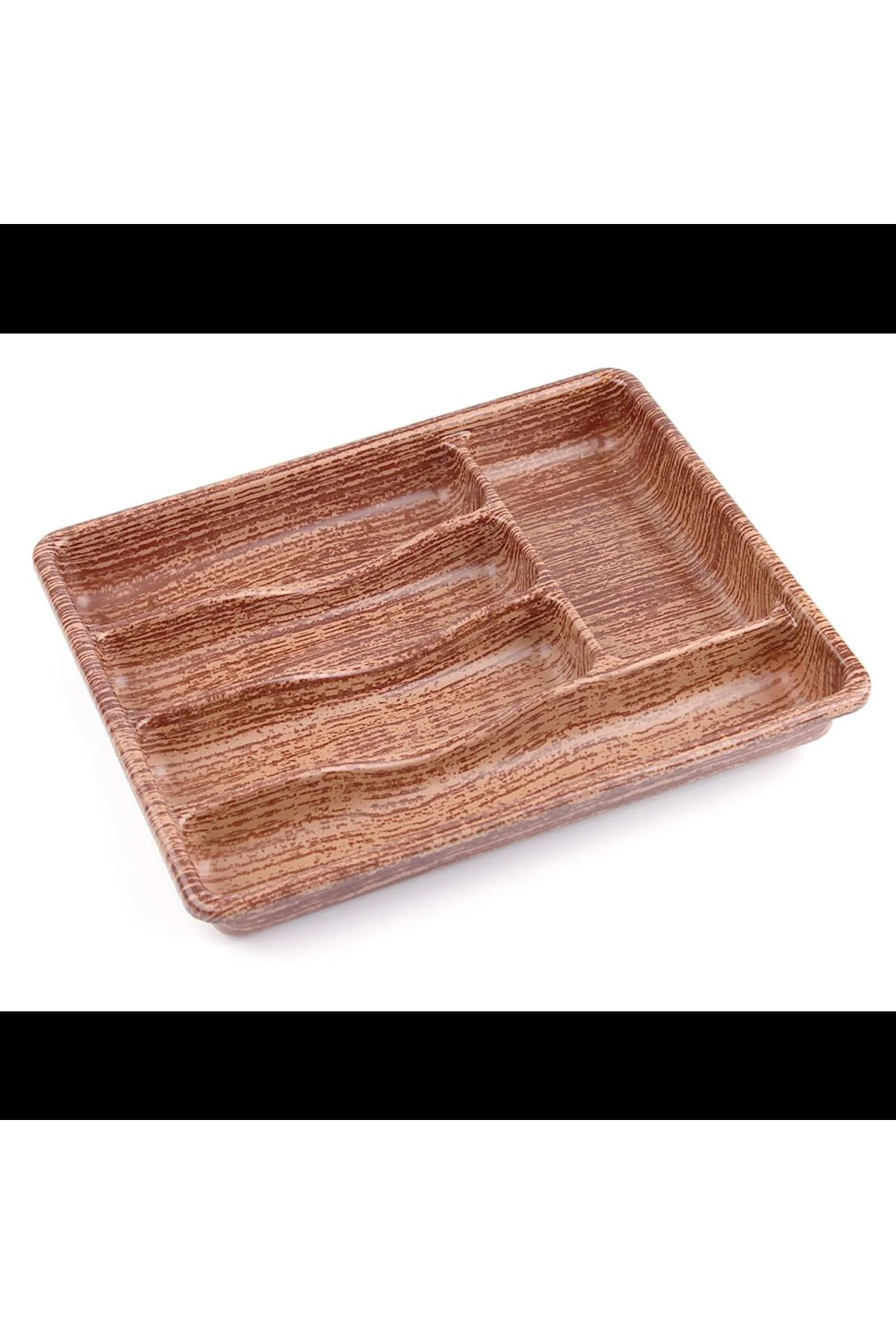Ahşap Renk - 5 Bölmeli Çekmece İçi Kaşiklik 36X29Cm (5275)