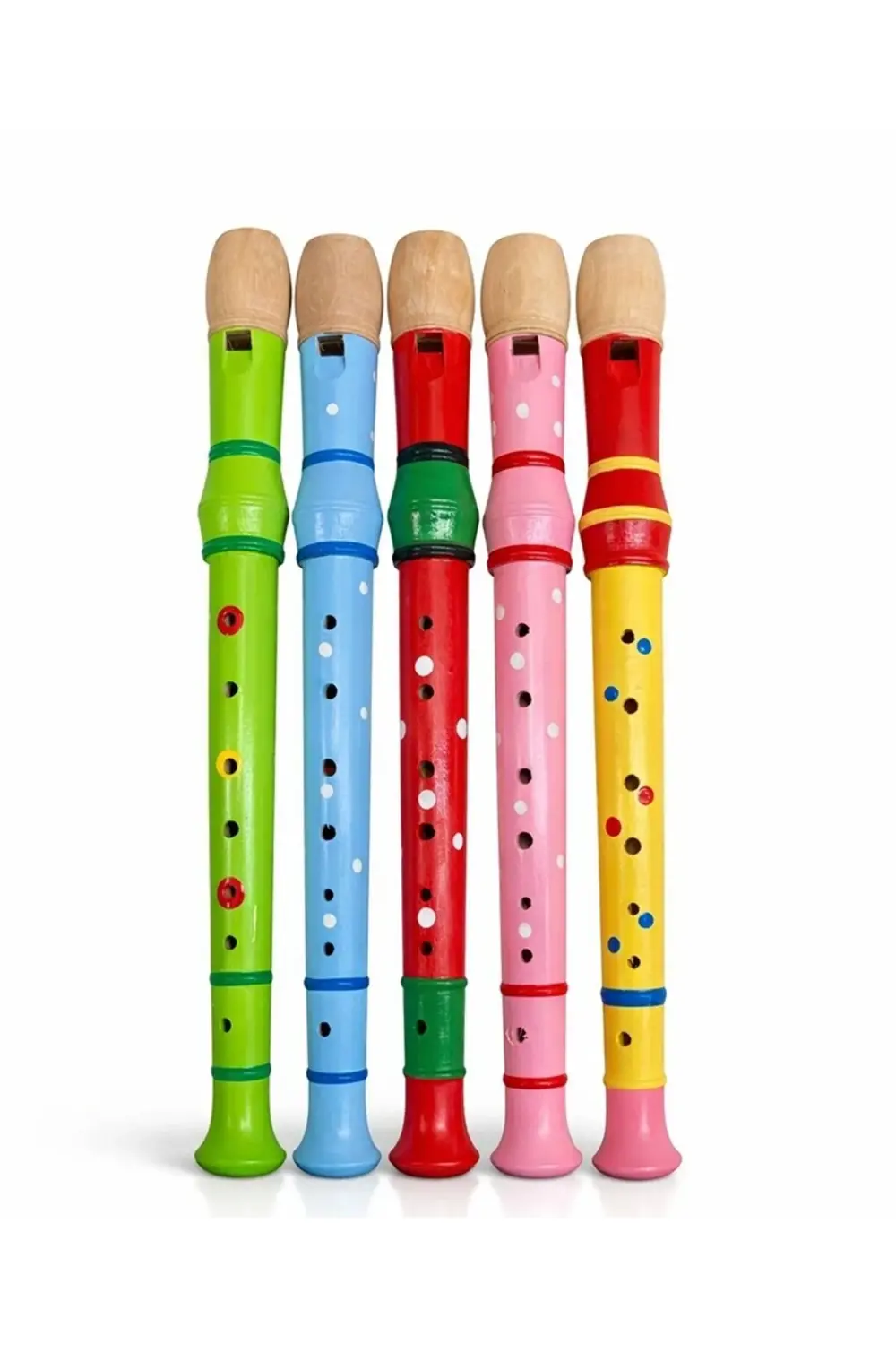 Ahşap Renkli Flüt Büyük Alk4392
