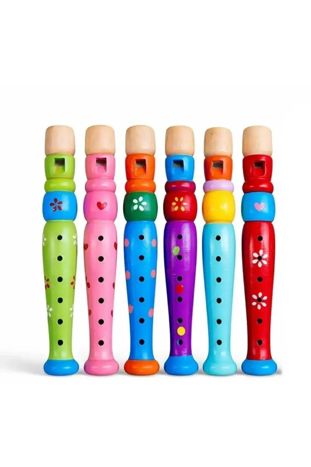 Ahşap Renkli Flüt Küçük