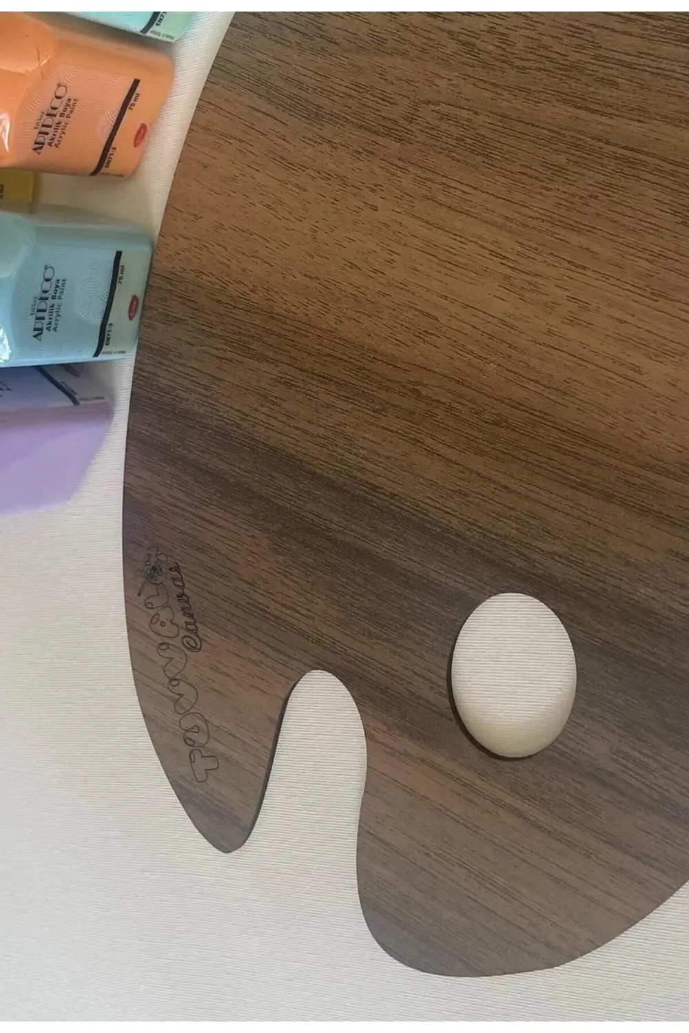 Ahşap Resim Paleti Oval 20x30cm