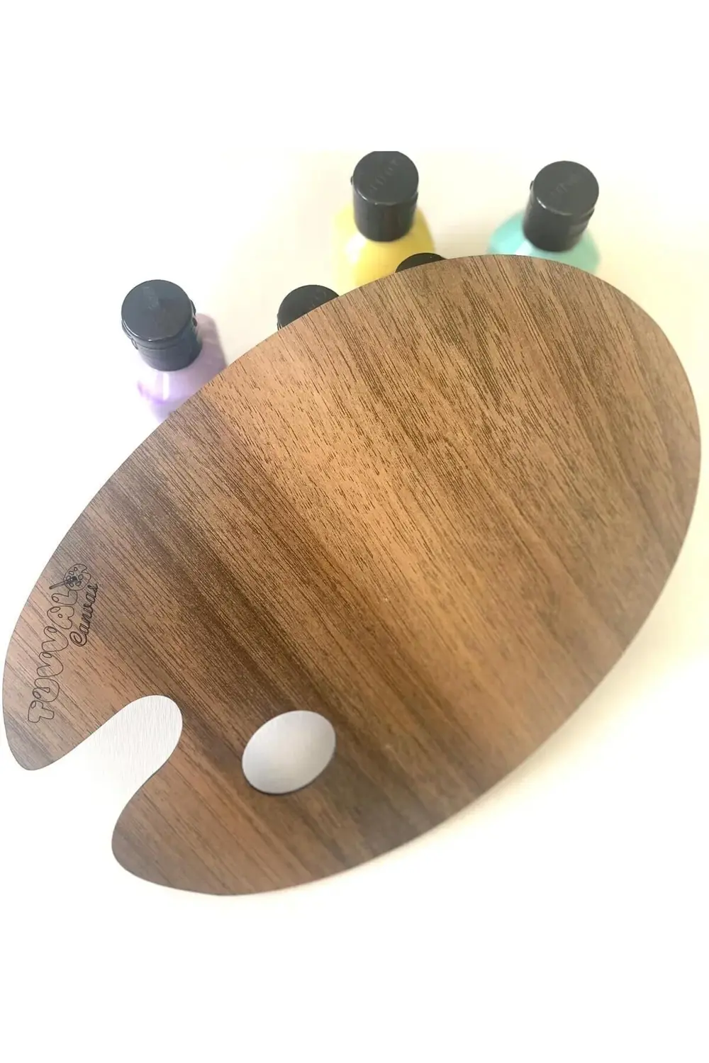 Ahşap Resim Paleti Oval 20x30cm