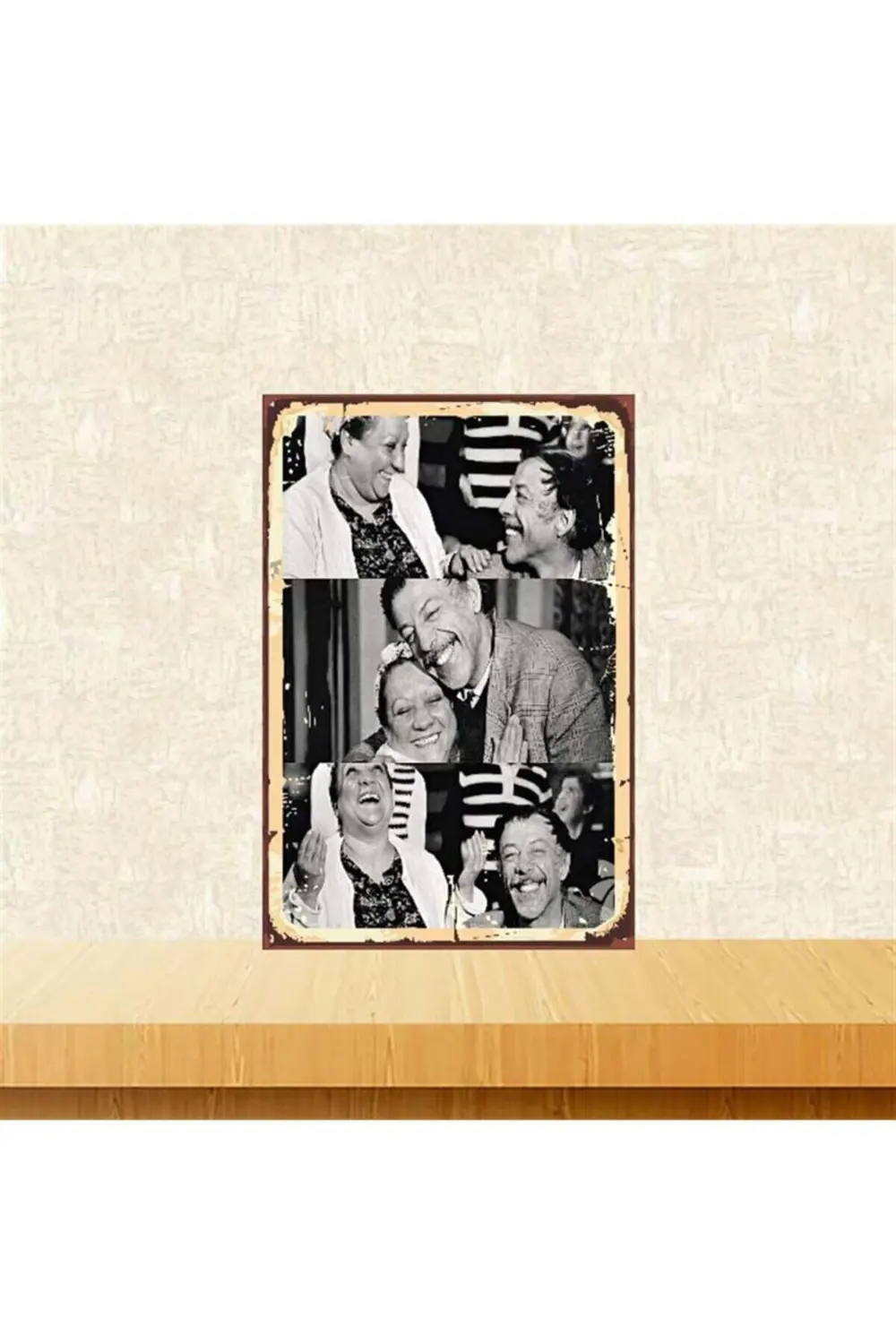 Ahşap Retro Adile Naşit Münir Özkul Posteri 20-30 cm Ahşap Retro Adile Naşit Münir Özkul Posteri 20-30 cm