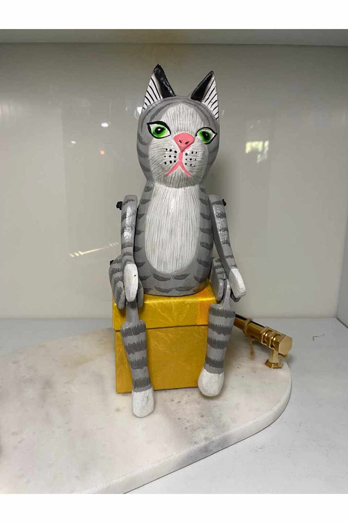 Elif Aksesuar Ahşap Salanan Hayvan Figürü